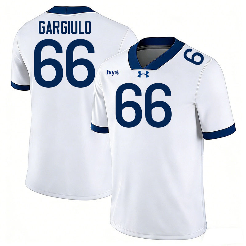 Yale Bulldogs #66 Nick Gargiulo College Football Jerseys,Uniforms Stitched-White